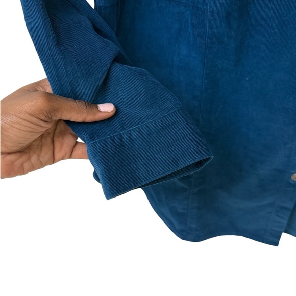 J. Jill Deep Teal Button-Down Shirt Size L - Picture 4 of 5